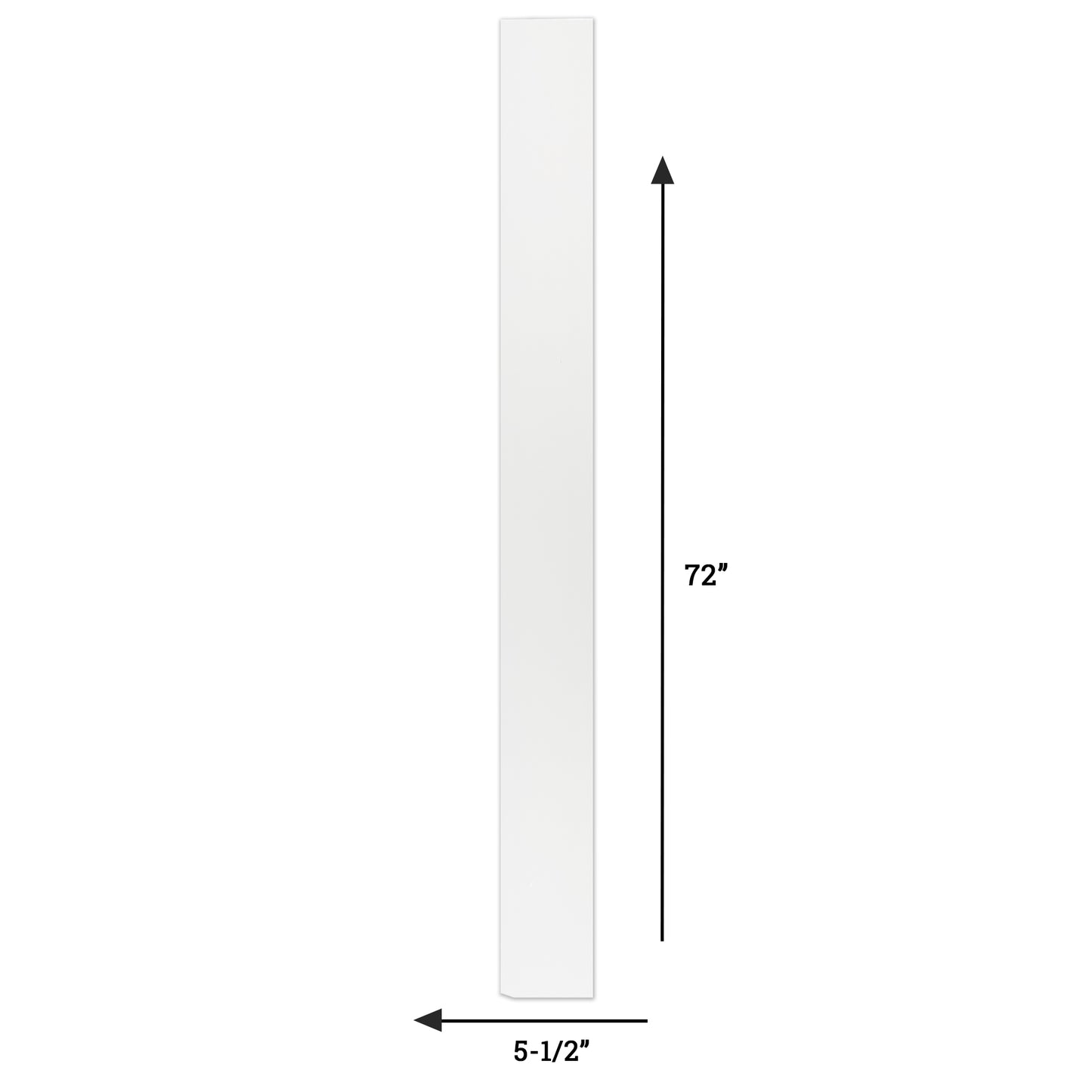 1/2" x 5-1/2" x 6' Primed Poplar Board