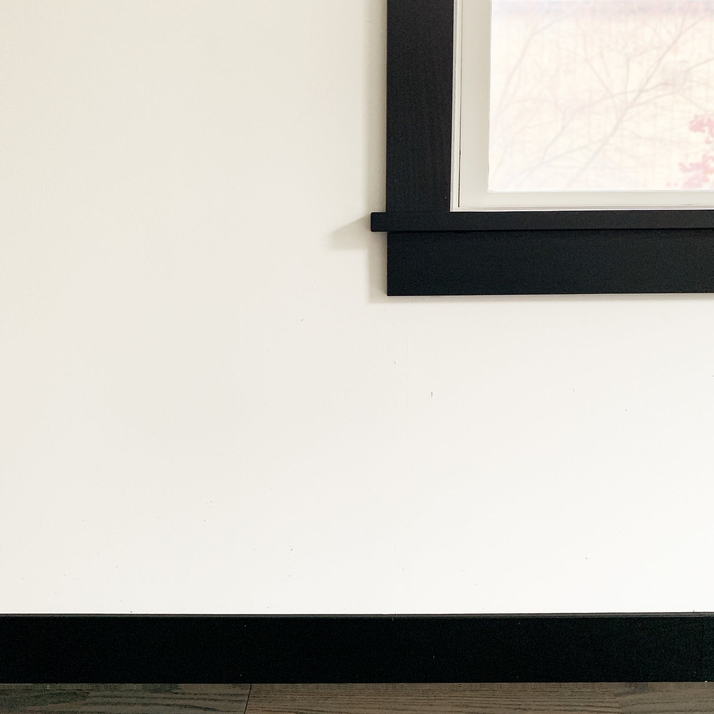 Black Window Casing