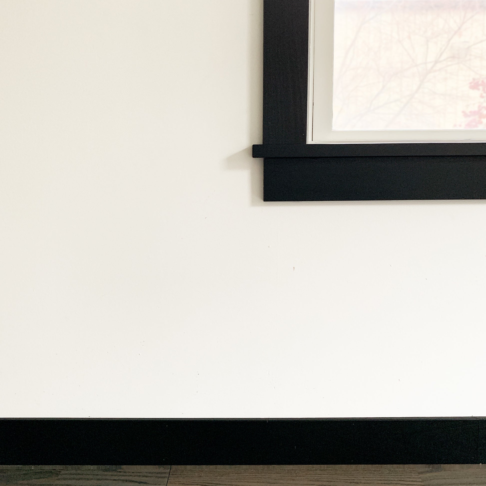 Black Window Casing