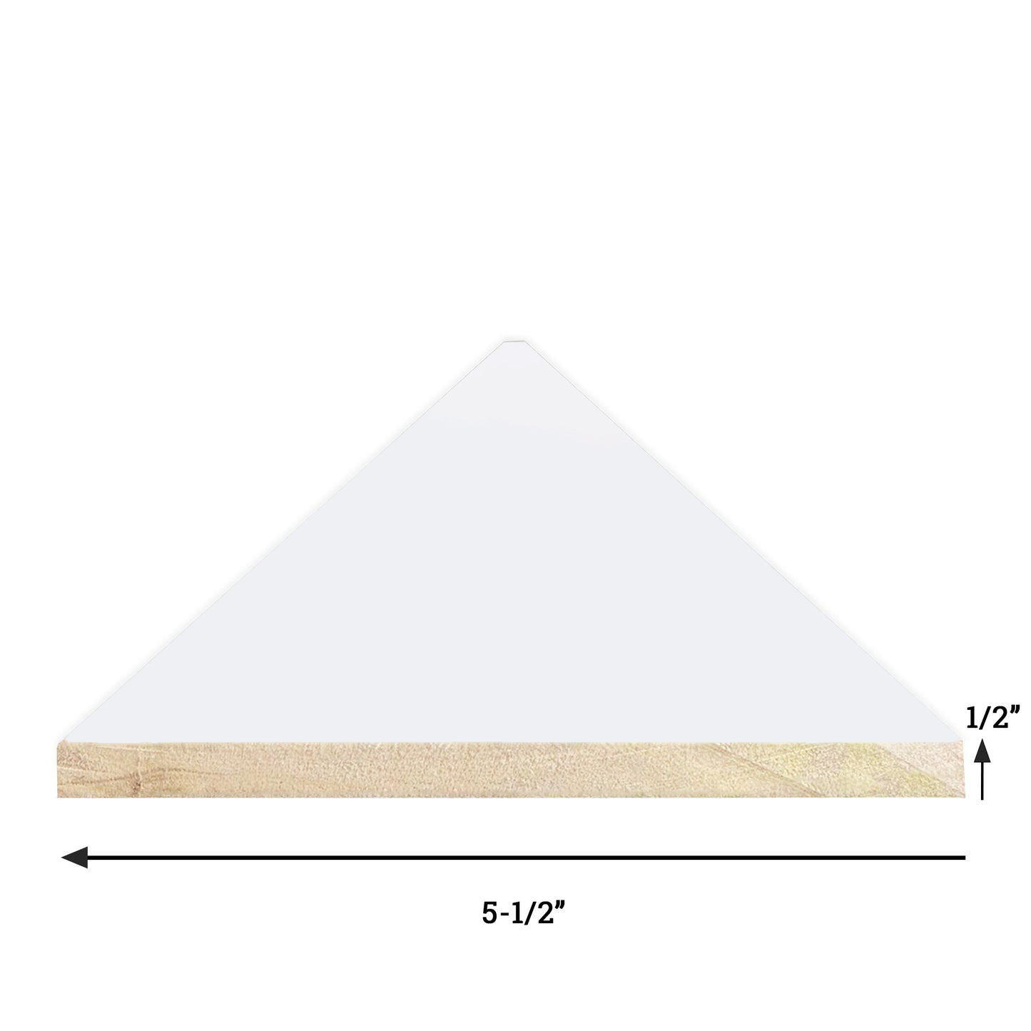 1/2" x 5-1/2" x 6' Primed Poplar Board