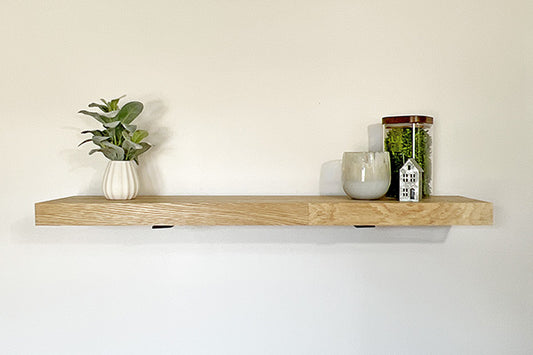 How To DIY A Floating Wall Shelf (No Drilling!)