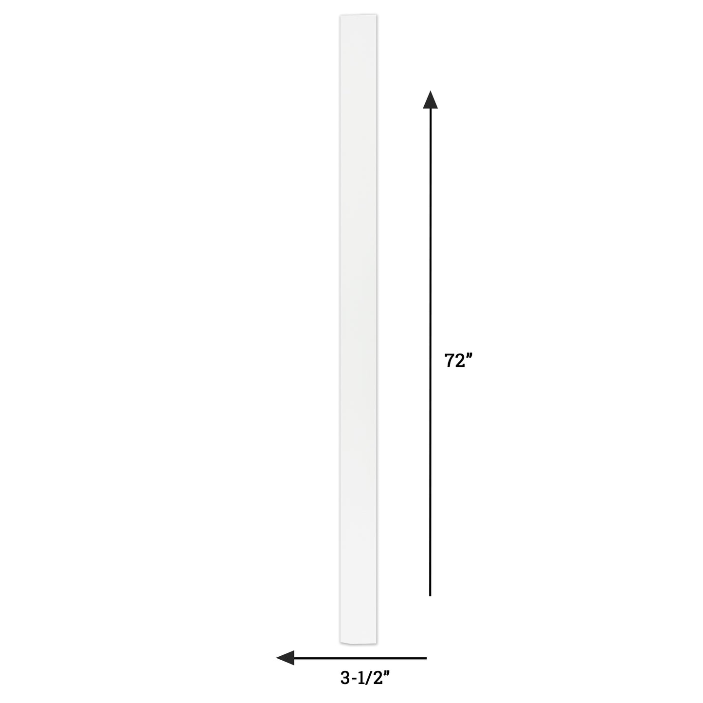 1/2" x 3-1/2" x 6' Primed Board