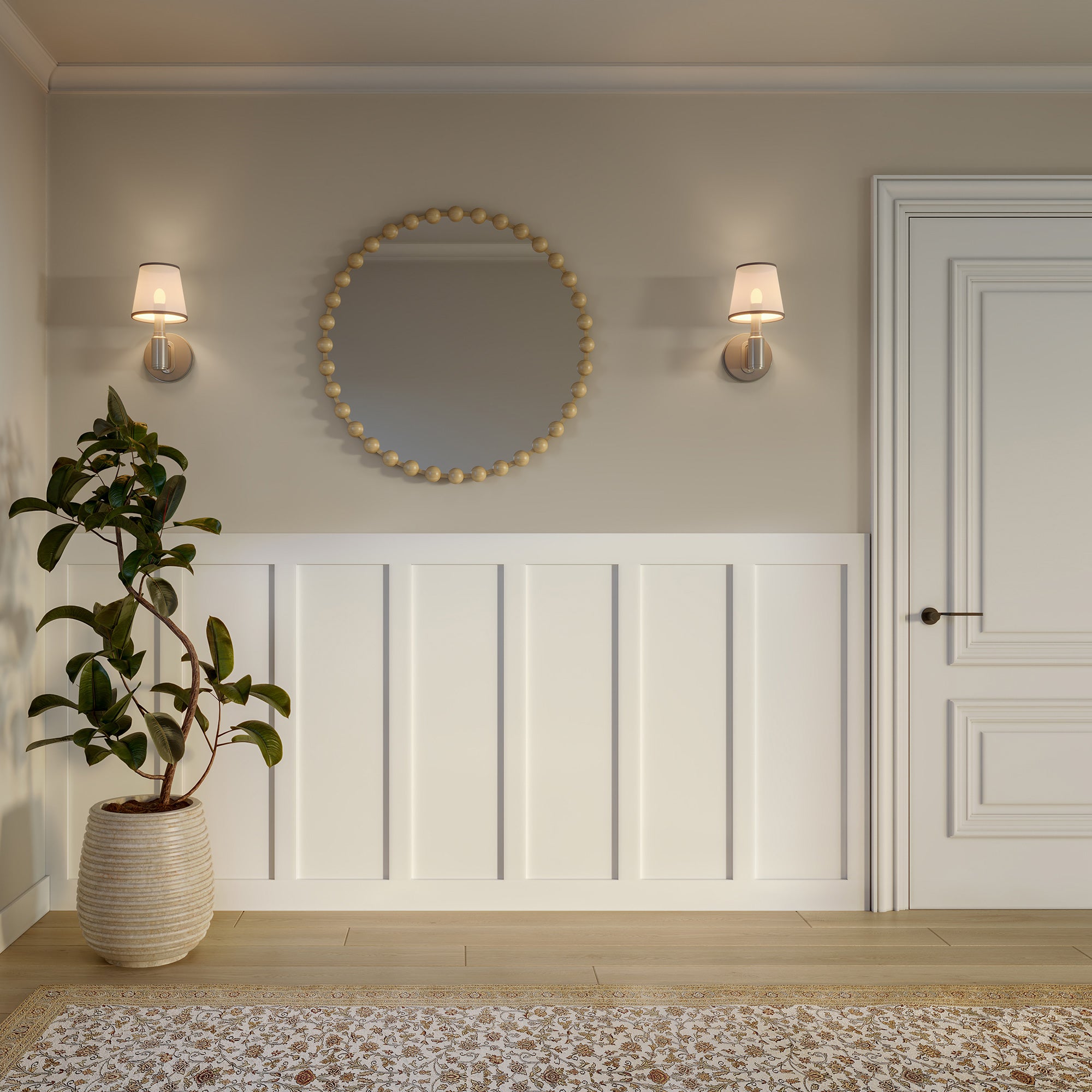 Primed Modern Board and Batten Wainscoting Kit