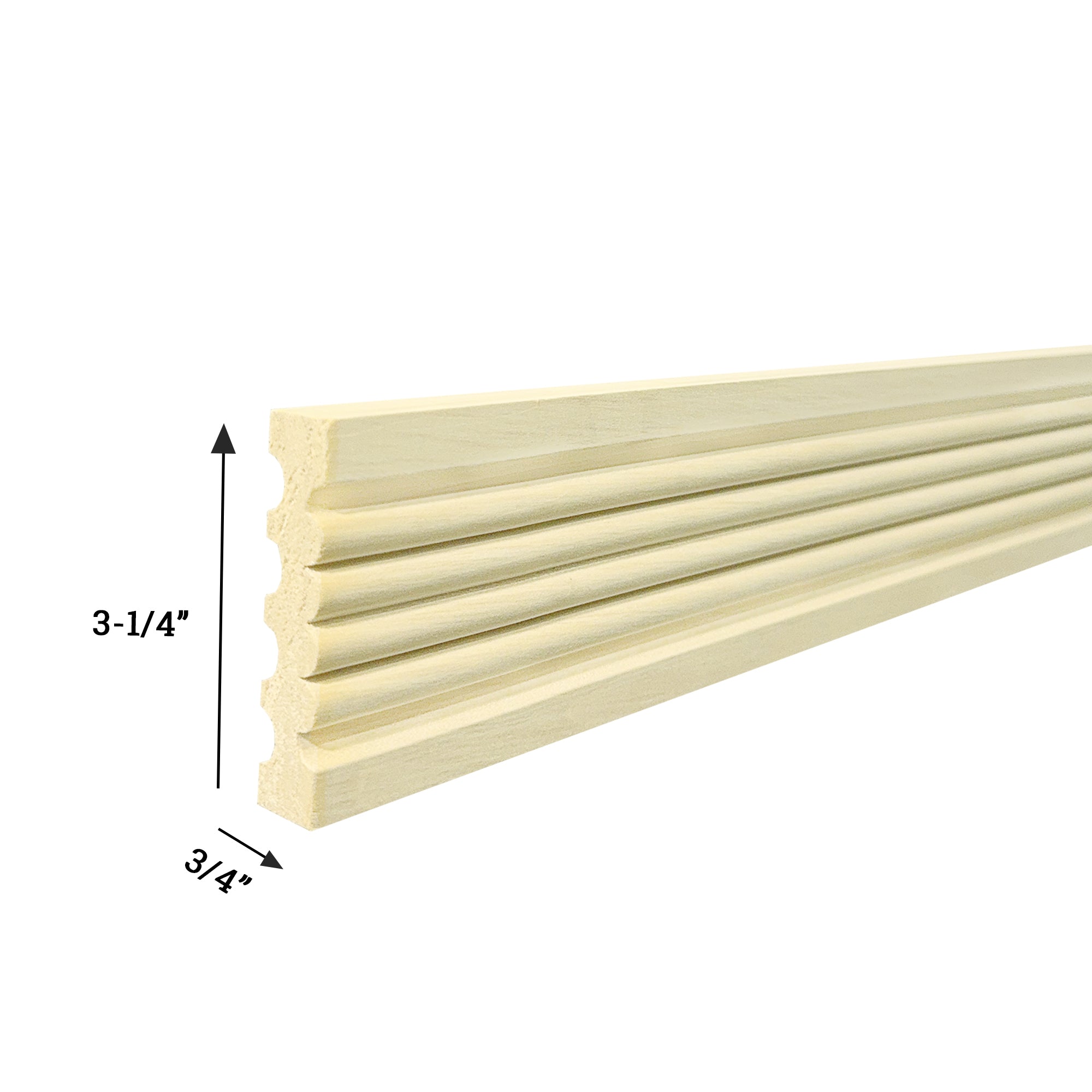 Fluted Reeded Door & Window Casing | Reversible 4505