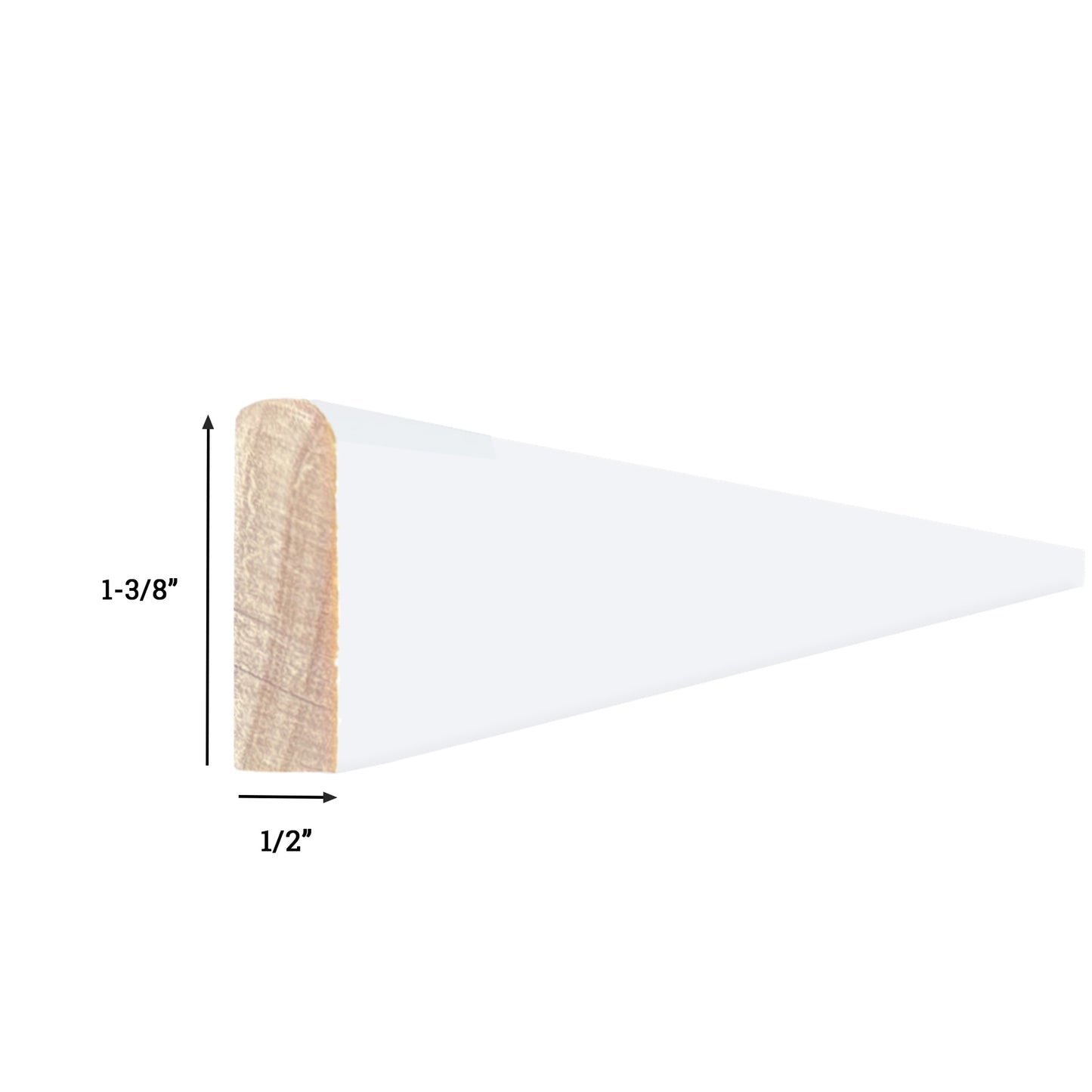 Craftsman Base Shoe for Modern Baseboard | Primed or Poplar