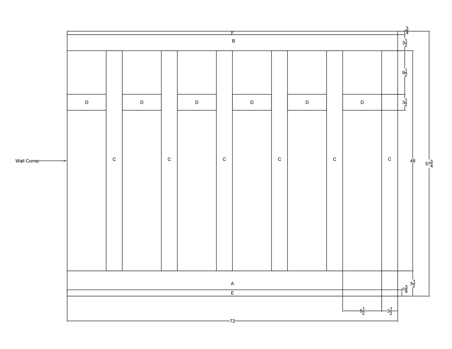 Board and Batten DIY Diagram